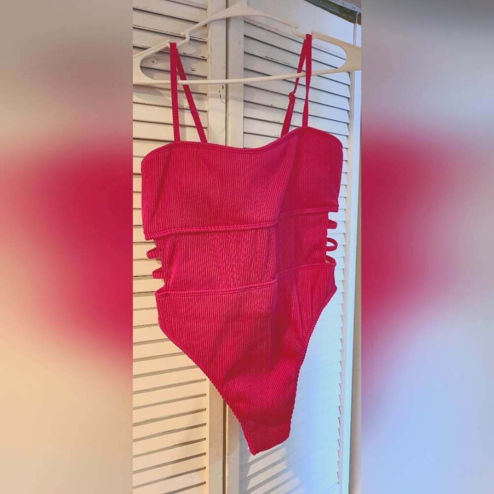 New Pink One Piece Bathing Suit